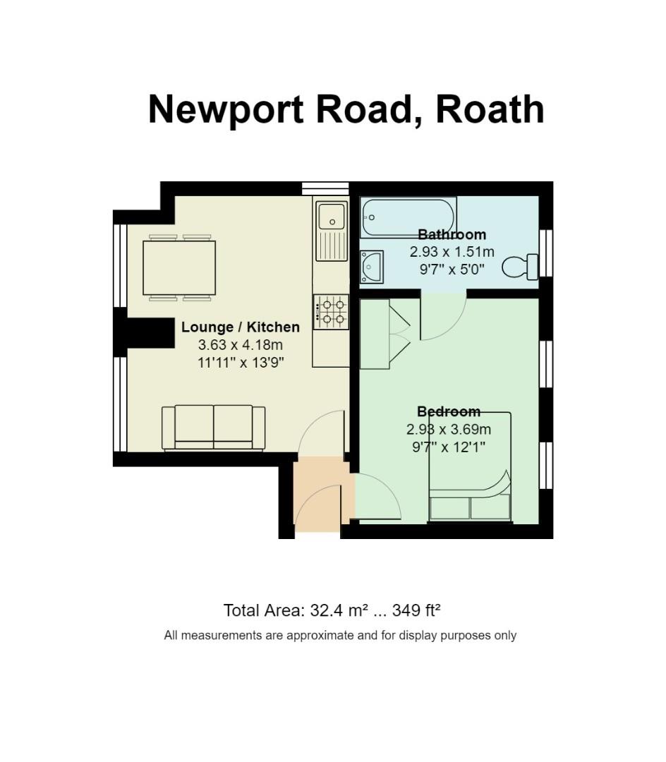 Floorplan for Newport Road, Roath